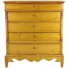 Antique Pine Dresser, Antique Chest of Drawers, Denmark 1880, Antiques, B1135
