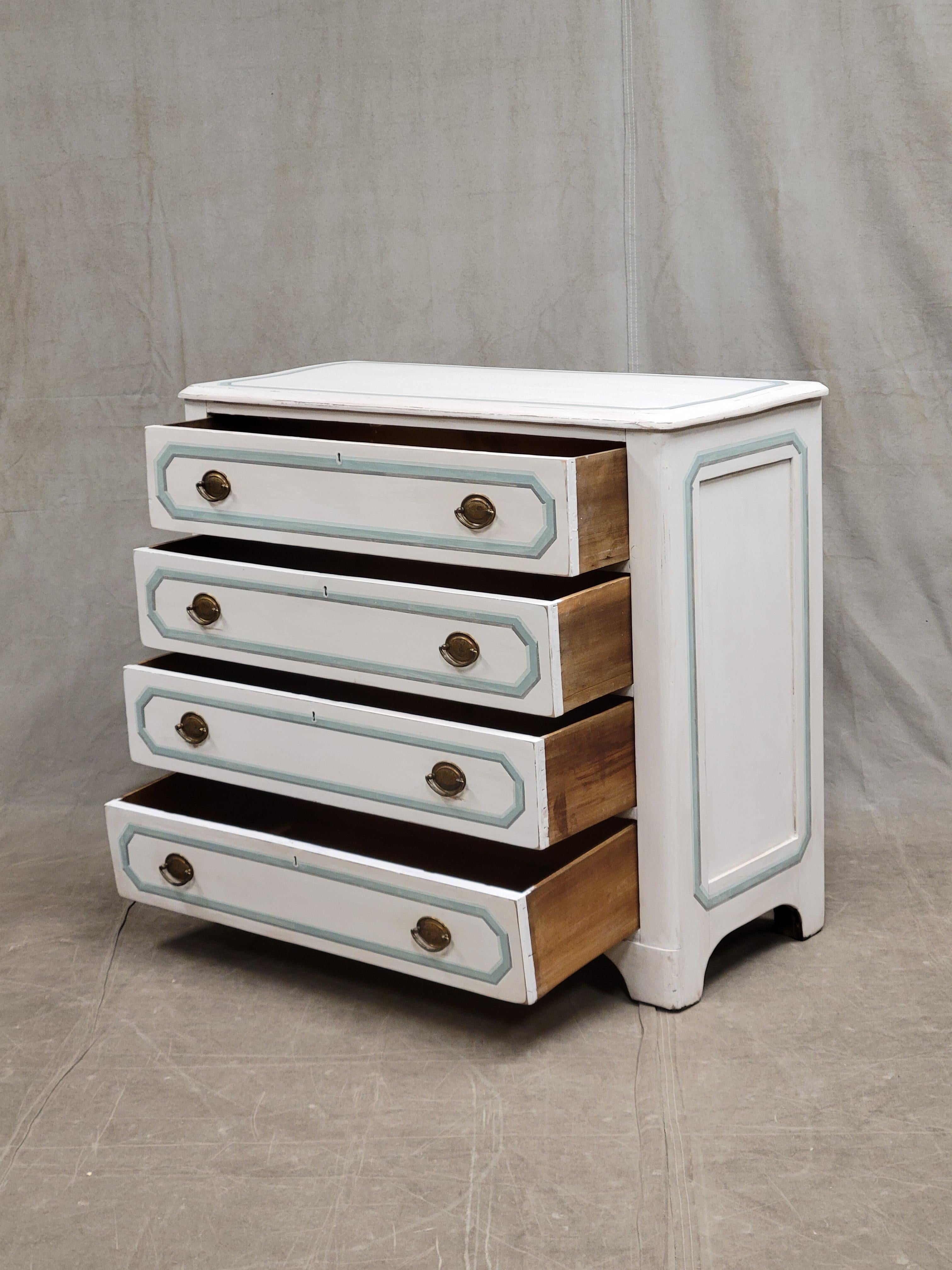 antique dresser painted white