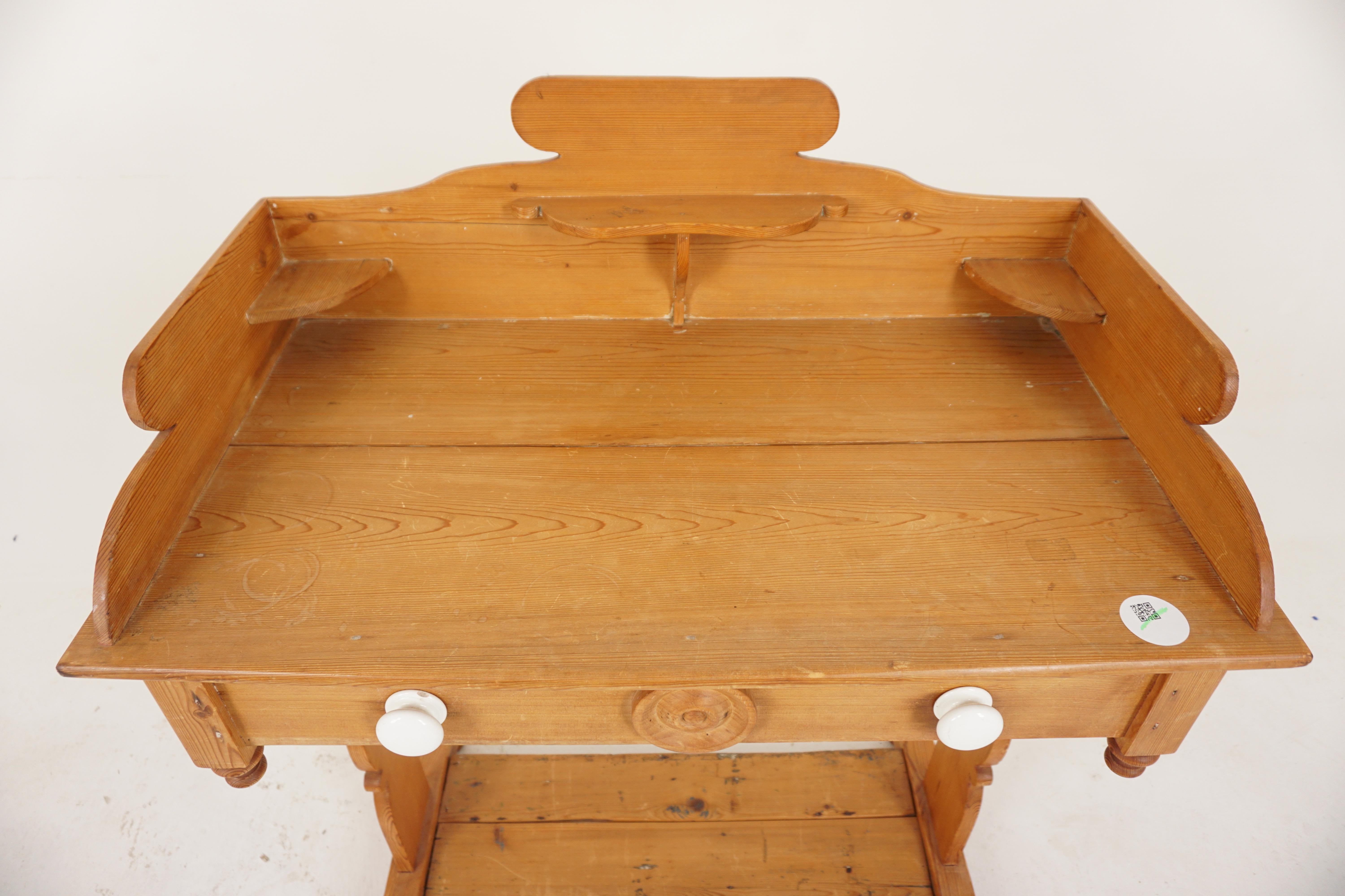 pine washstand antique