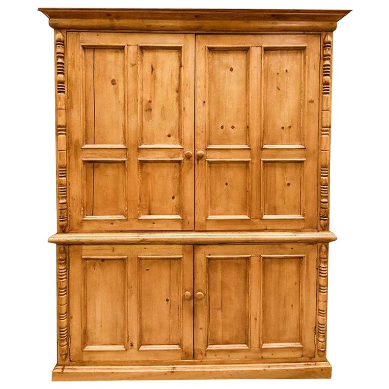 Antique Pine Entertainment For Sale at 1stDibs