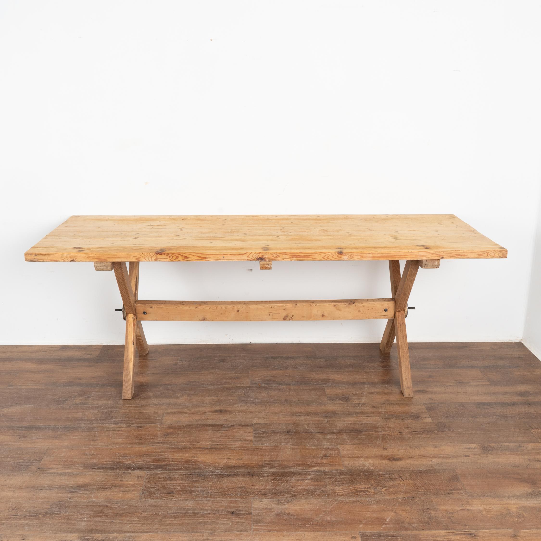 pine trestle dining table