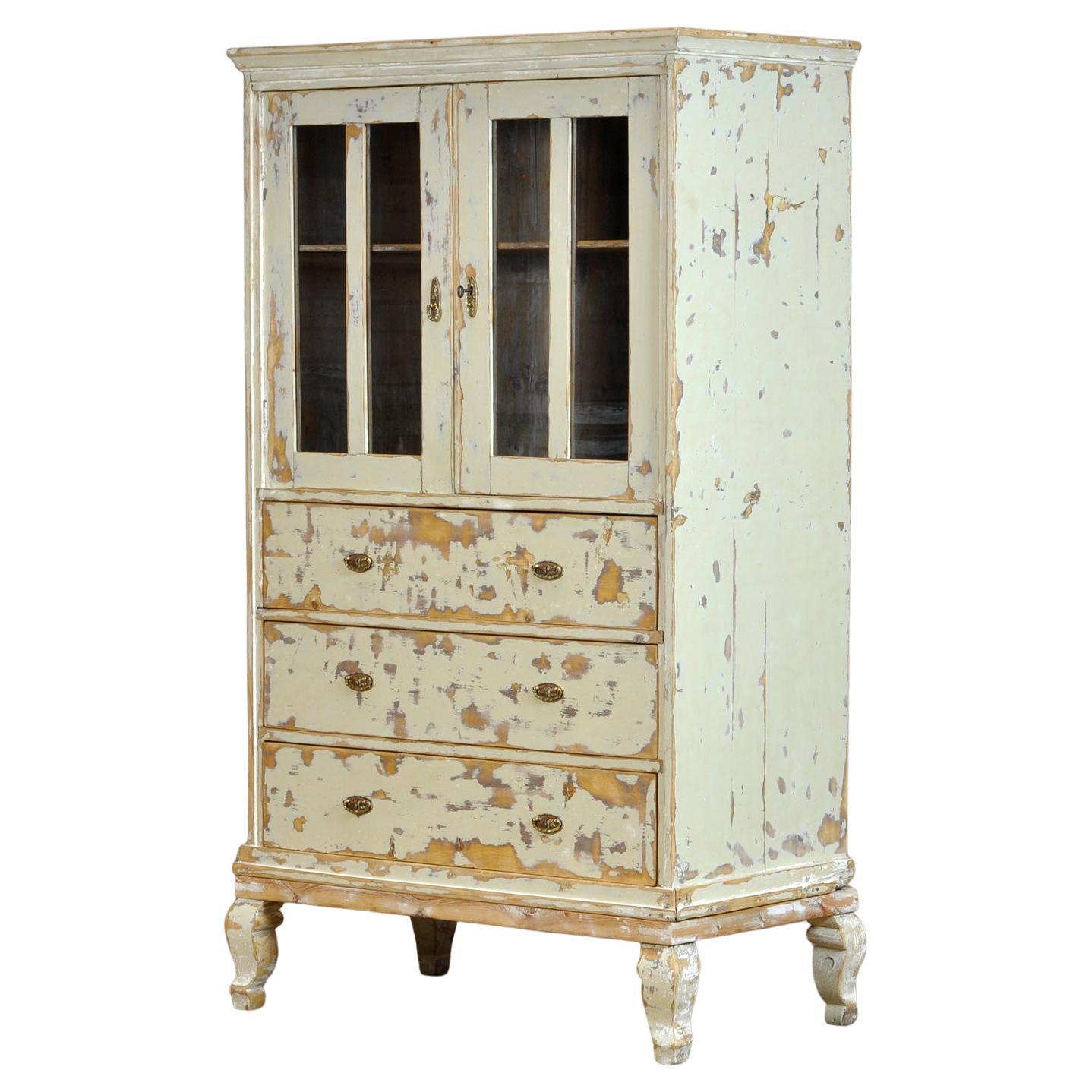 Antique Pine Farmhouse Cabinet, 1920
s