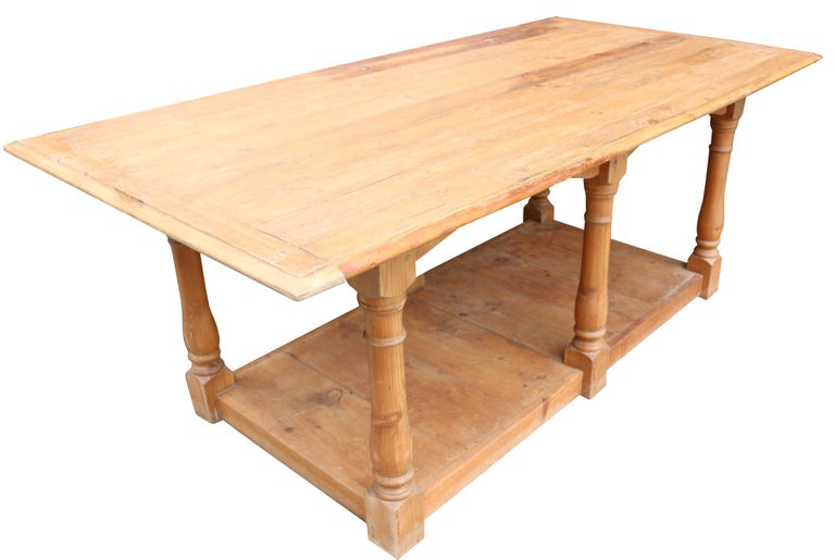 Antique Pine Farmhouse Table
