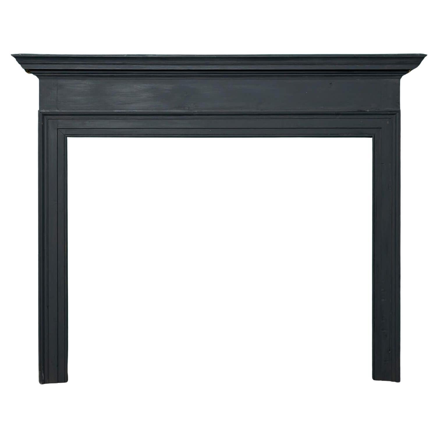 Antique Painted Pine Fireplace Mantel