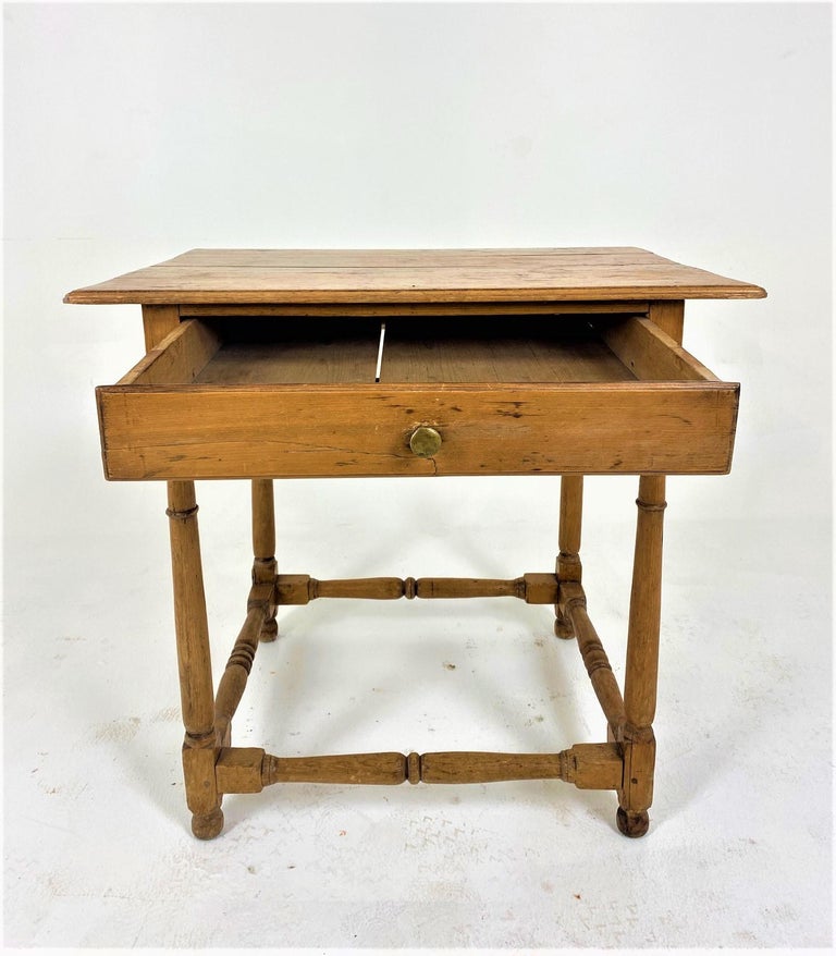 Antique Pine Hall Table, Writing Table, Scotland 1880, B657 For Sale at