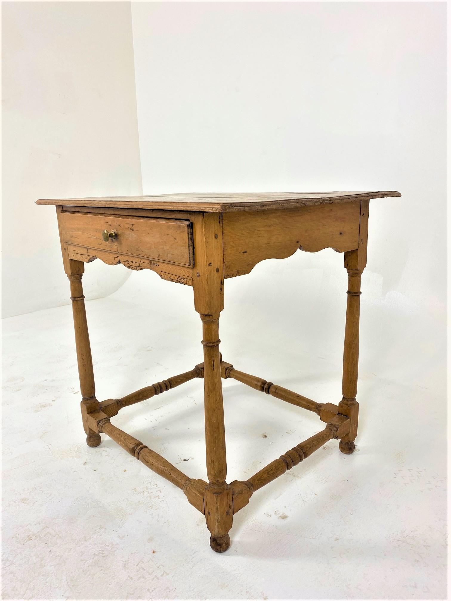 19th Century Antique Pine Hall Table, Writing Table, Scotland 1880, B657