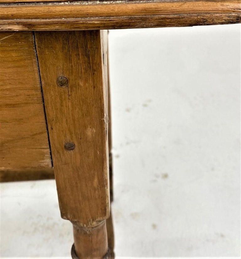 Antique Pine Hall Table, Writing Table, Scotland 1880, B657 For Sale at