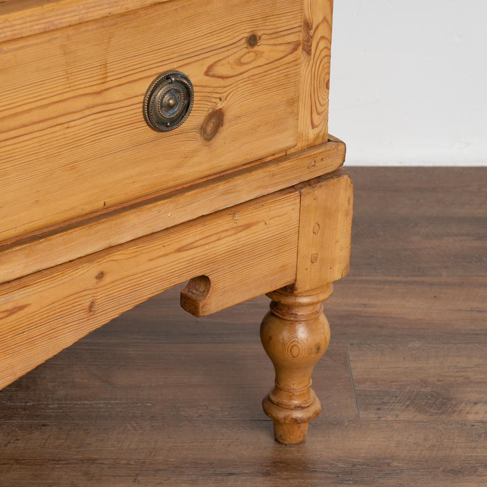 Antique Pine Highboy Chest of Five Drawers from Denmark, circa 1800s 2