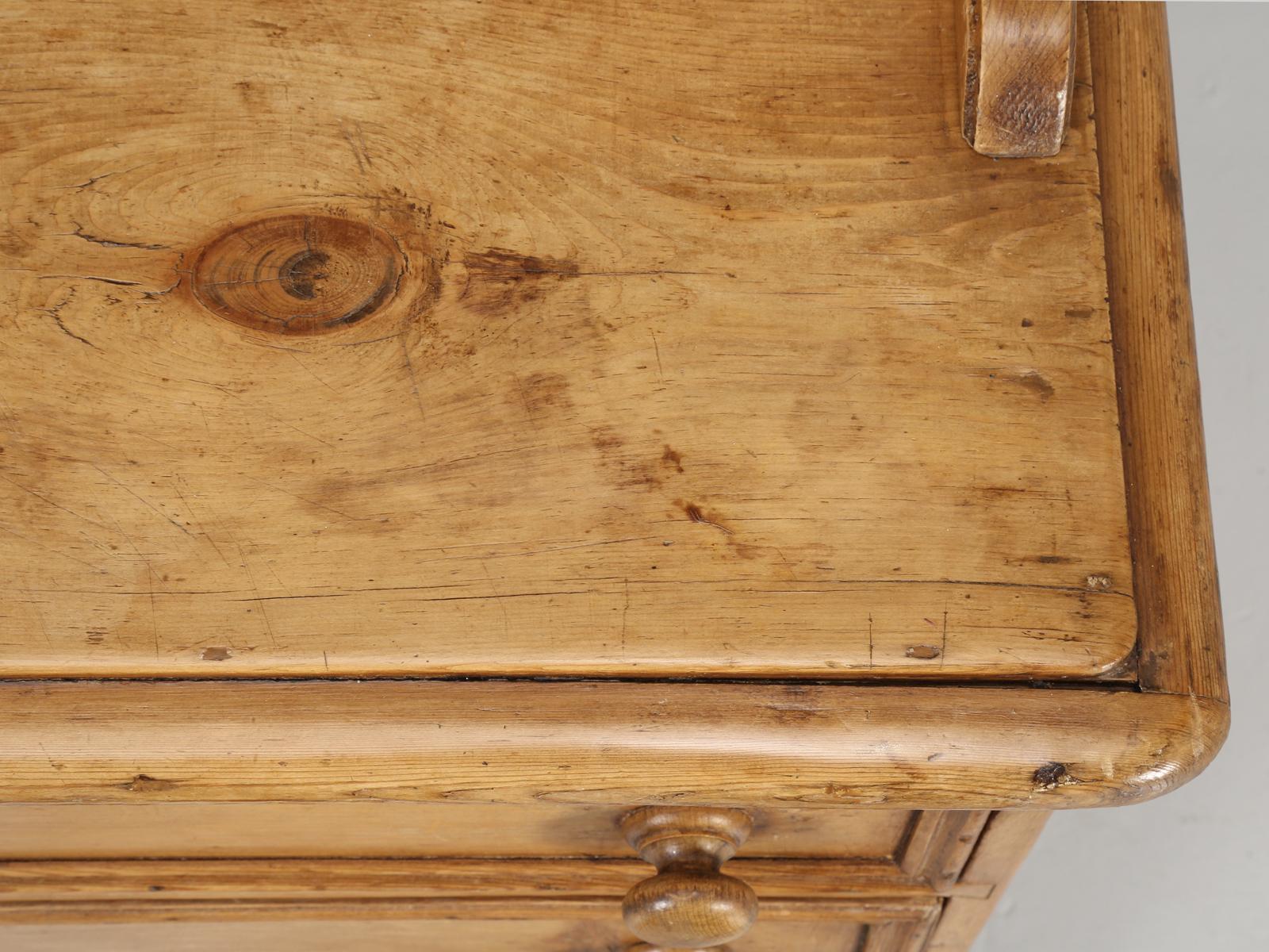 English Antique Pine Hutch, Dresser or Cabinet