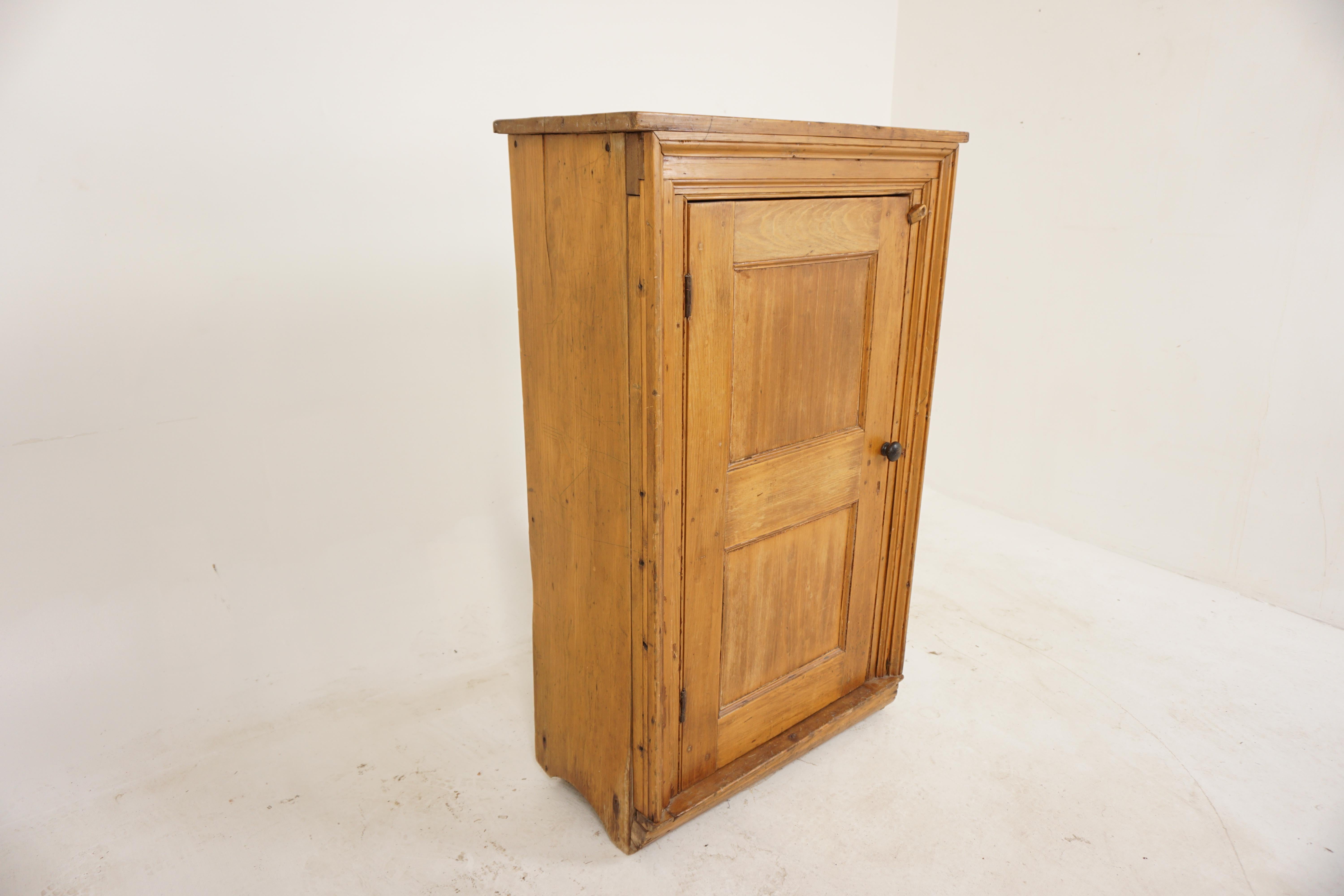 Antique Pine Kitchen Cupboard, Pantry American 1880, B2880 at