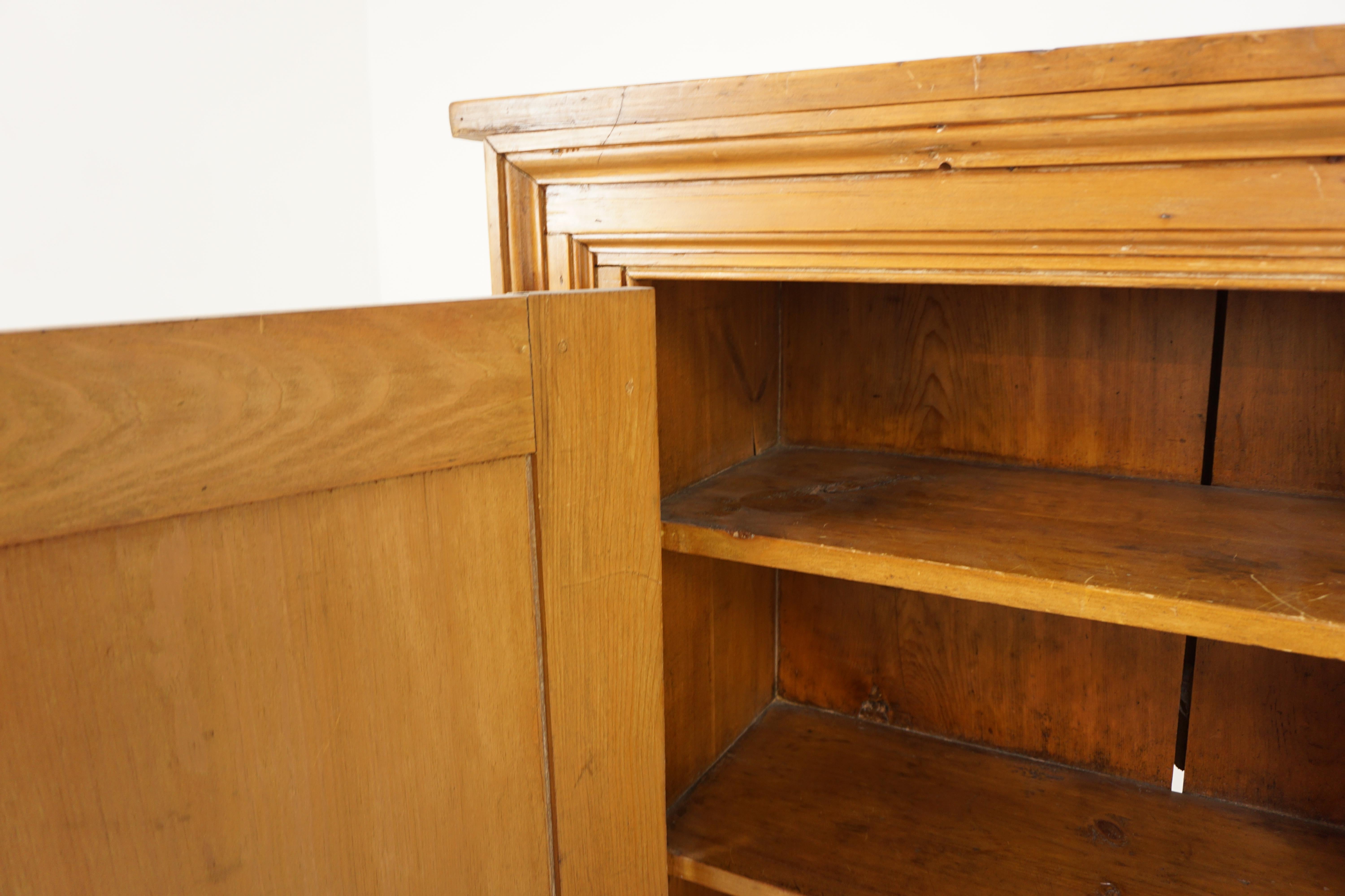 Antique Pine Kitchen Cupboard, Pantry American 1880, B2880 at