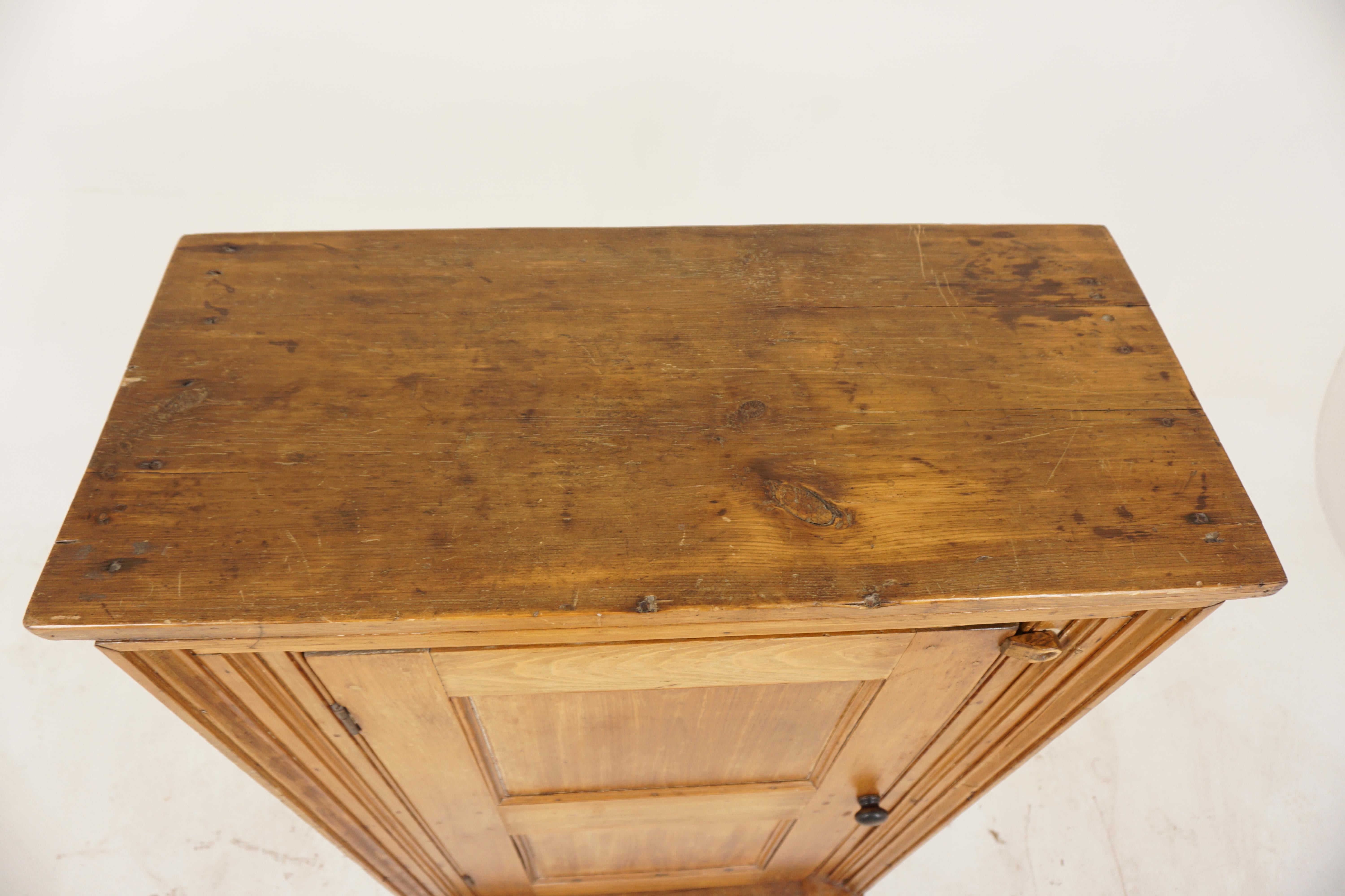 Antique Pine Kitchen Cupboard, Pantry American 1880, B2880 at