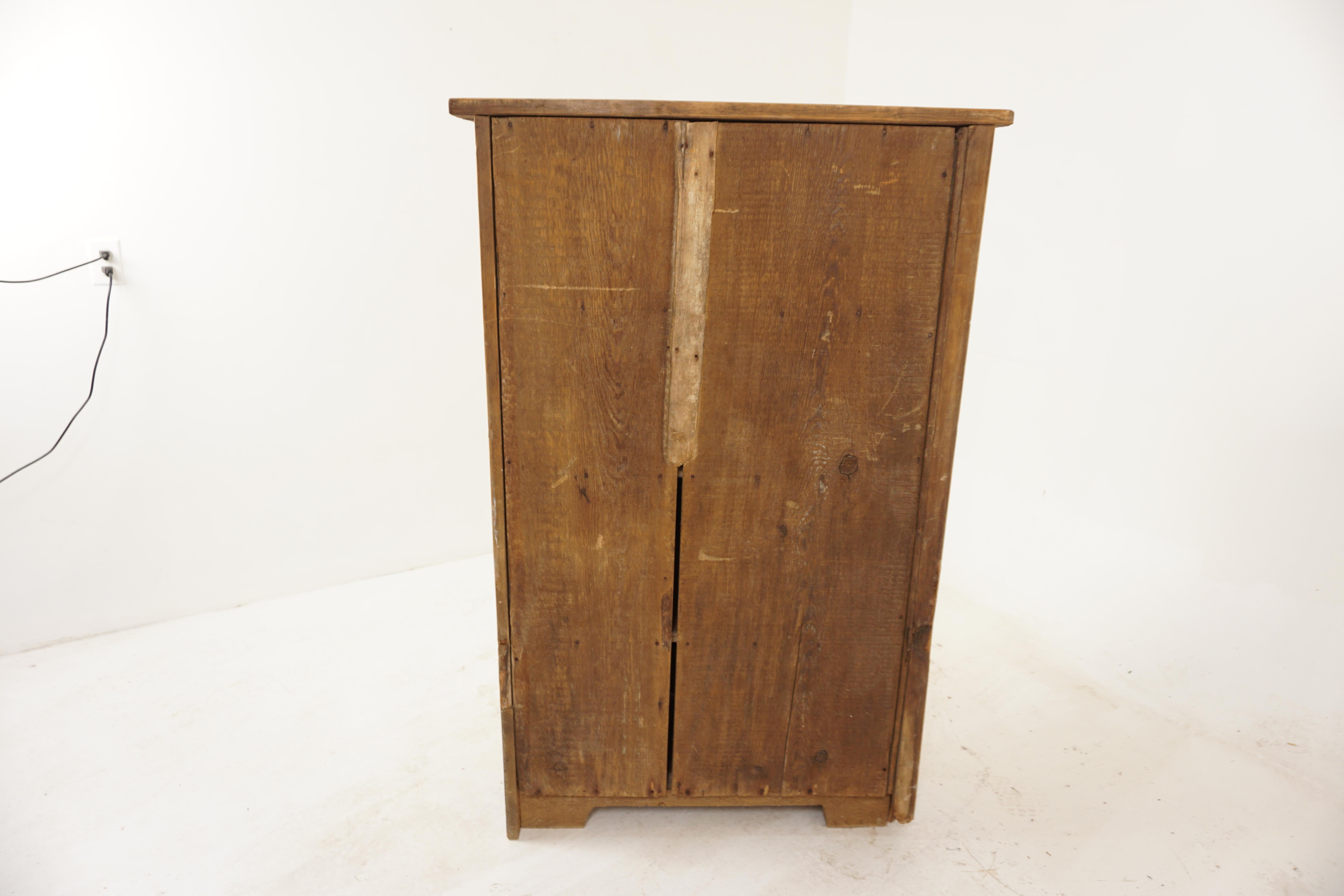 Antique Pine Kitchen Cupboard, Pantry American 1880, B2880 at