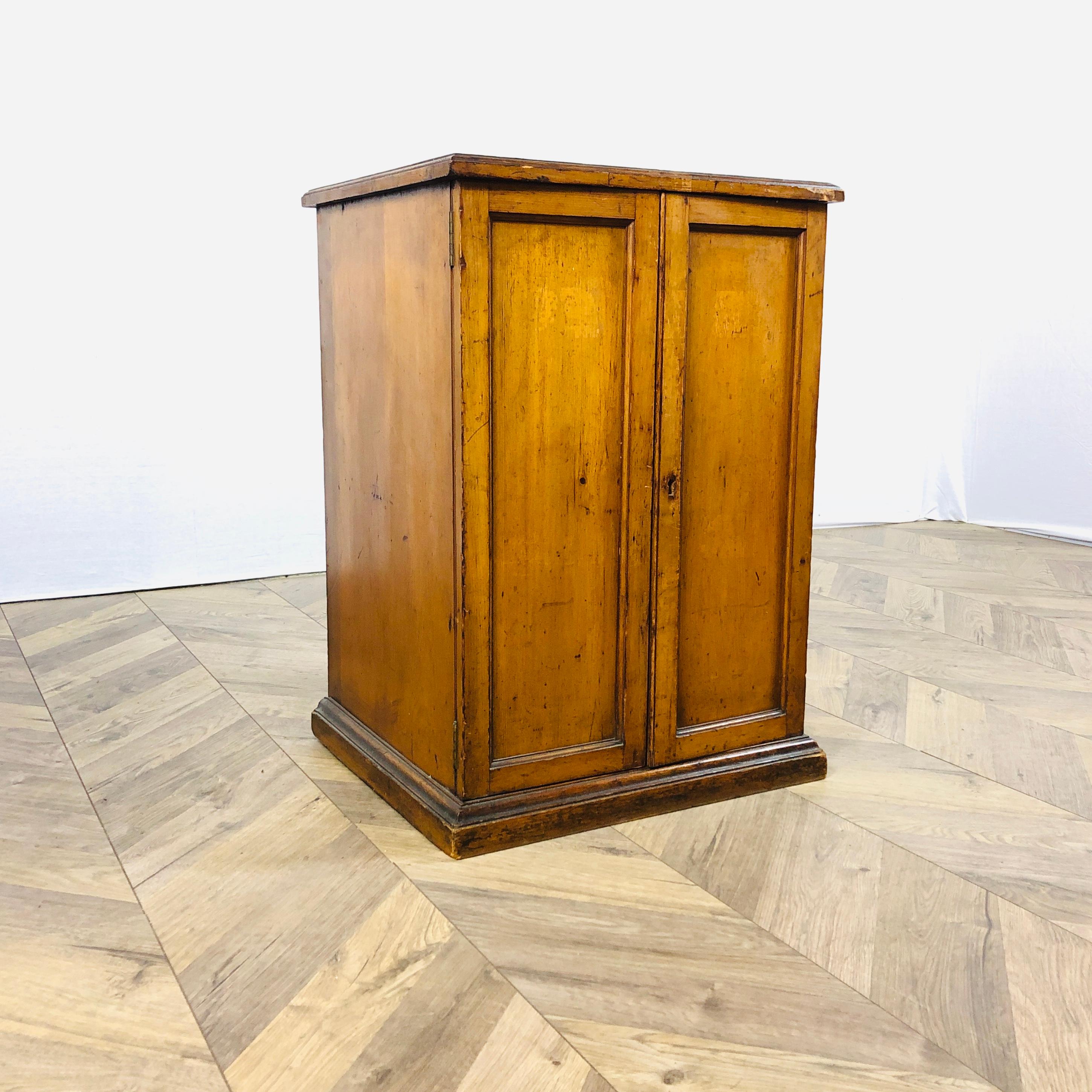 Early 20th Century Antique Pine Medical Cabinet, Referenced to Joseph Maina Mungai, c1900 For Sale