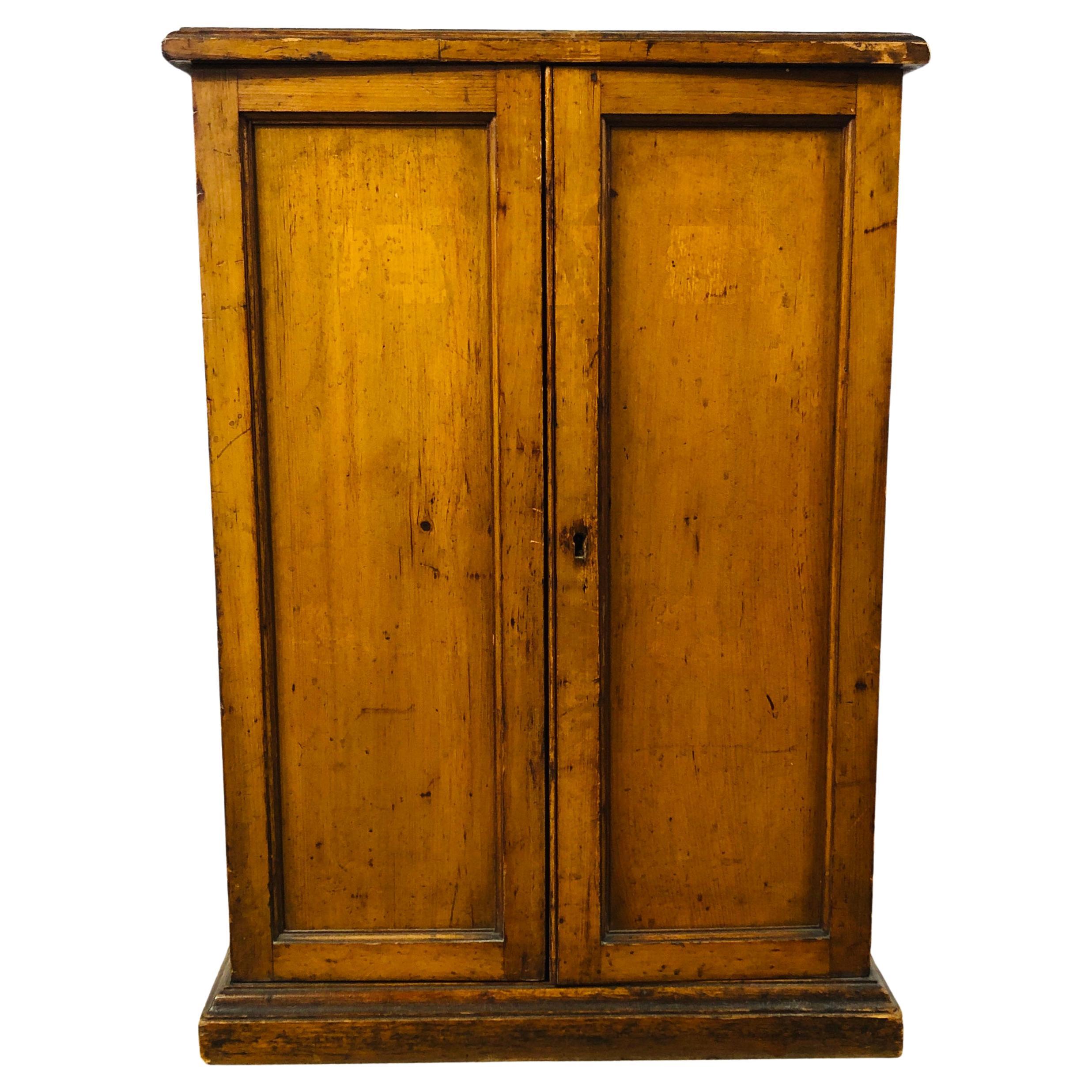 Antique Pine Medical Cabinet, Referenced to Joseph Maina Mungai, c1900