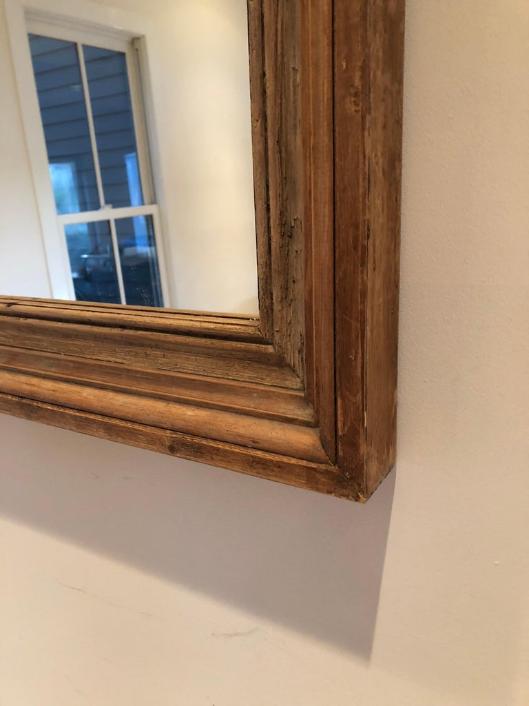 Antique Pine Mirror at 1stdibs