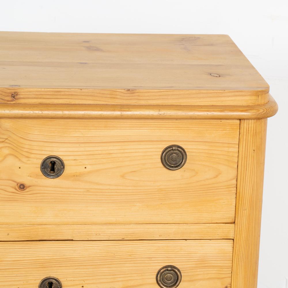 Antique Pine Nightstand Small Chest of Drawers, Denmark circa 1860-80 2