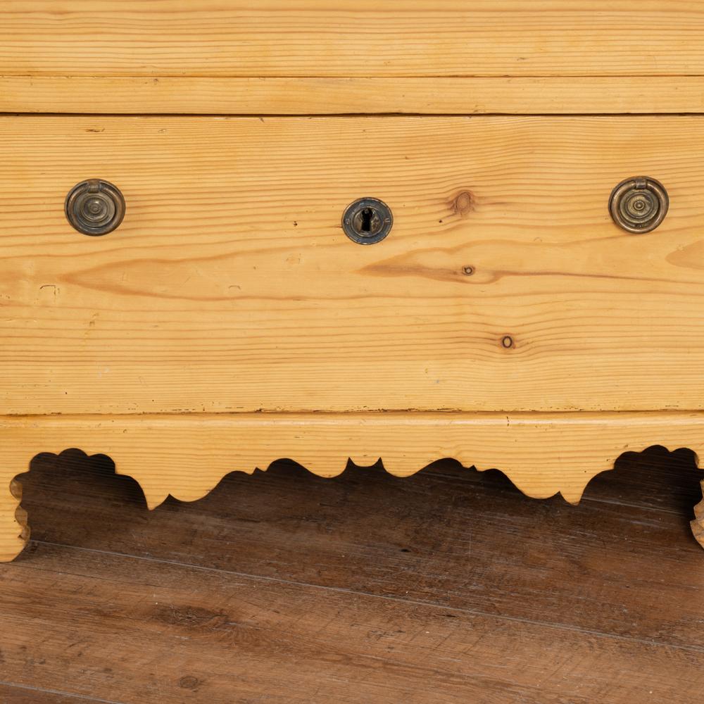 Antique Pine Nightstand Small Chest of Drawers, Denmark circa 1860-80 1