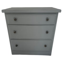 Antique Pine Painted Tall Chest of Drawers