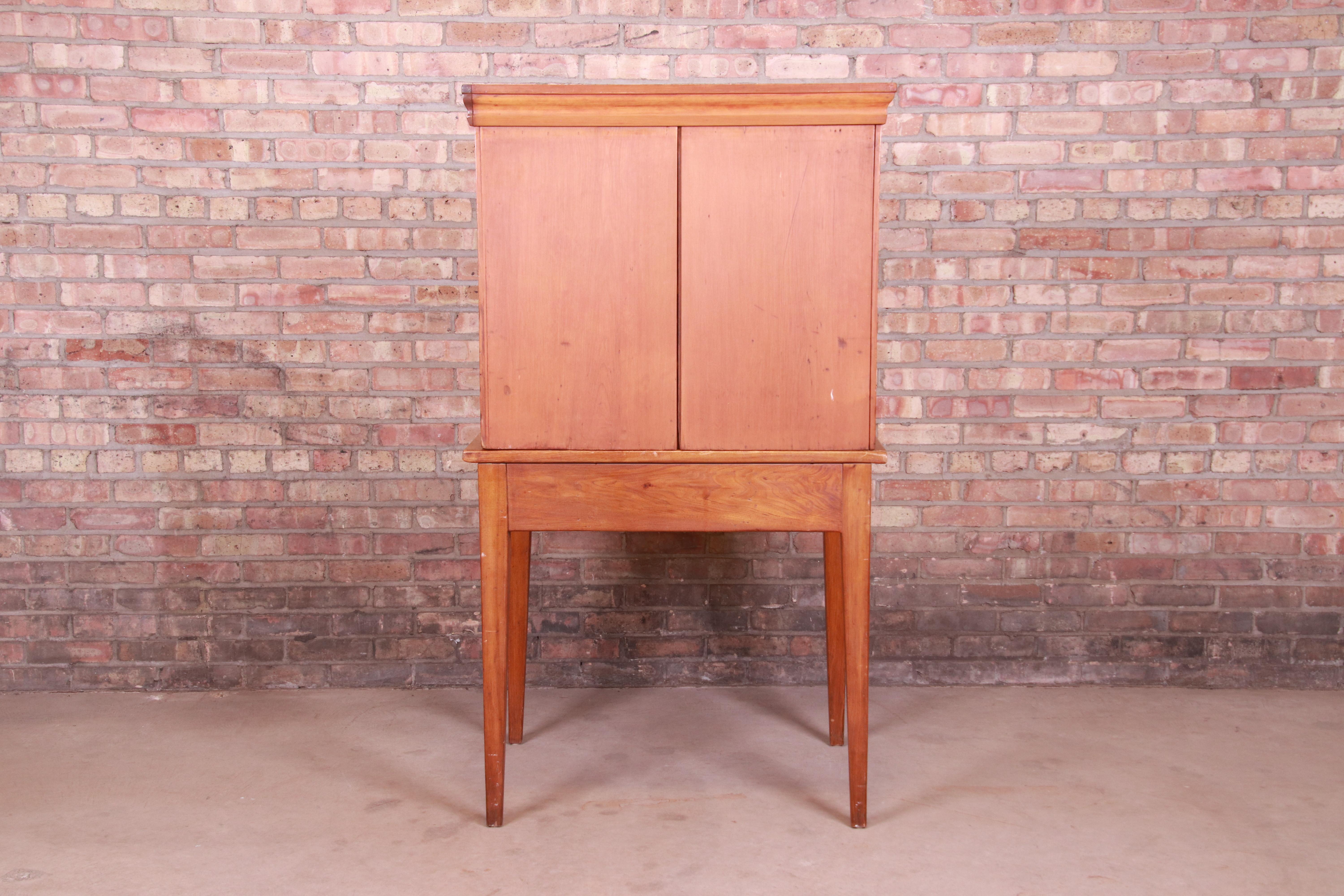 Antique Pine Postmaster Desk with Fitted Interior, Circa 1840s 9