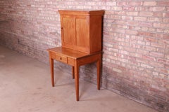 Antique Pine Postmaster Desk with Fitted Interior, Circa 1840s
