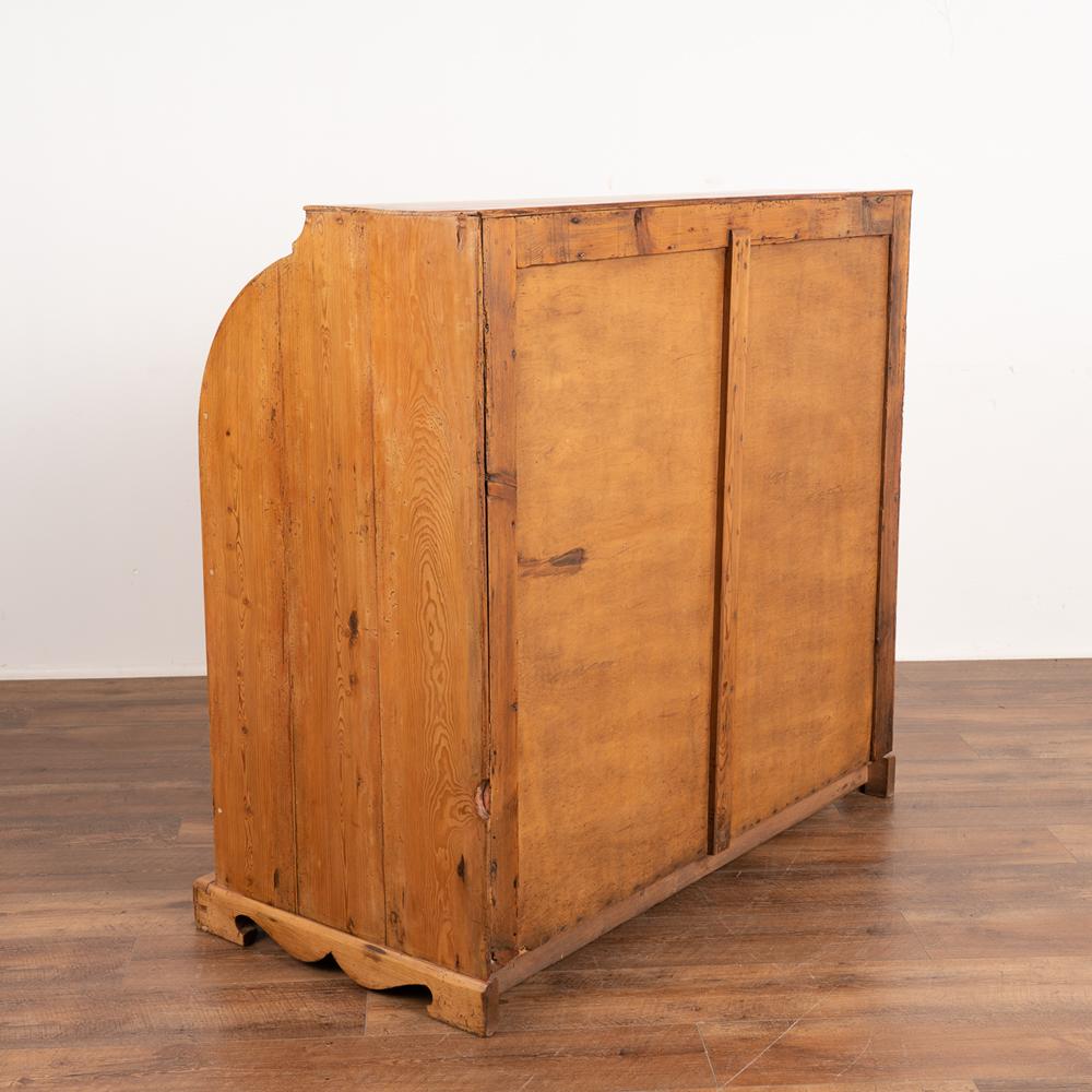 Antico ufficio da scrivania in pino Roll Top proveniente dalla Svezia, circa 1840 in vendita 5