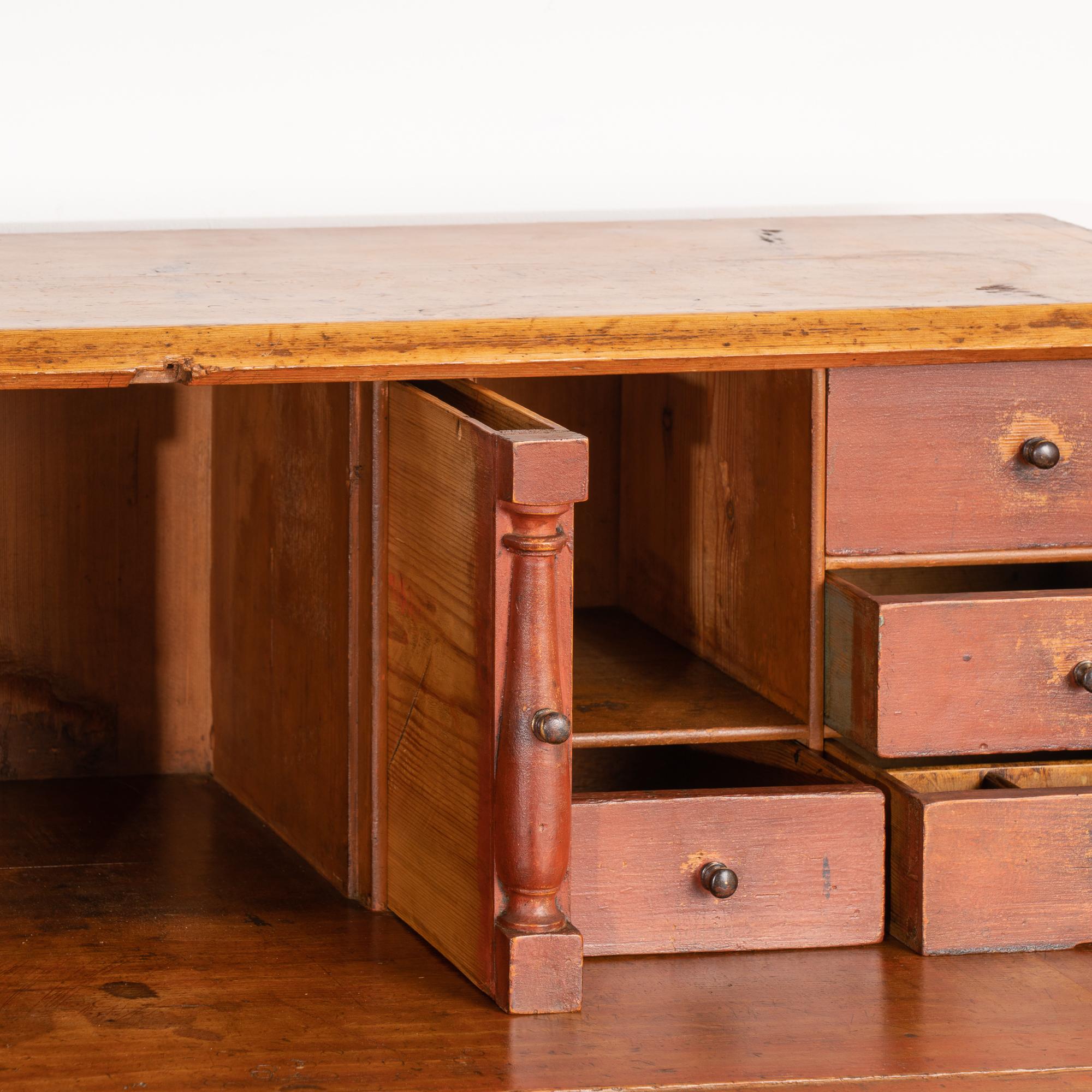 Antique Pine Secretary Desk, Sweden circa 1820-1840 1