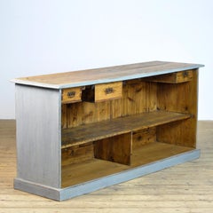 Antique Pine Shop Counter, 1920s