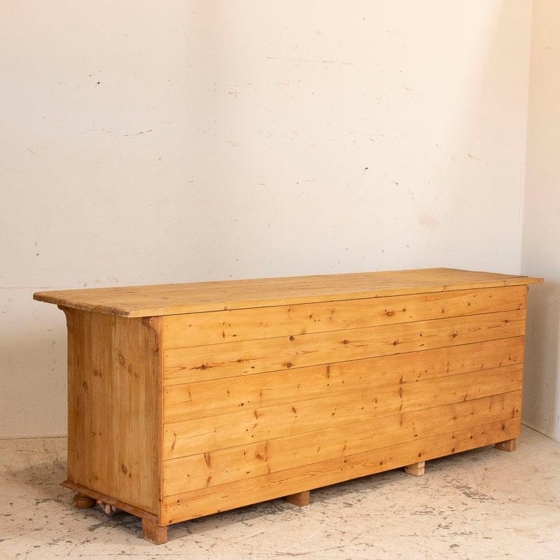 Danish Antique Pine Shop Counter Apothecary Sideboard from Denmark