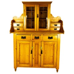 Antique Pine Sideboard, Farmhouse Sideboard, Kitchen Dresser, Scotland, 1880