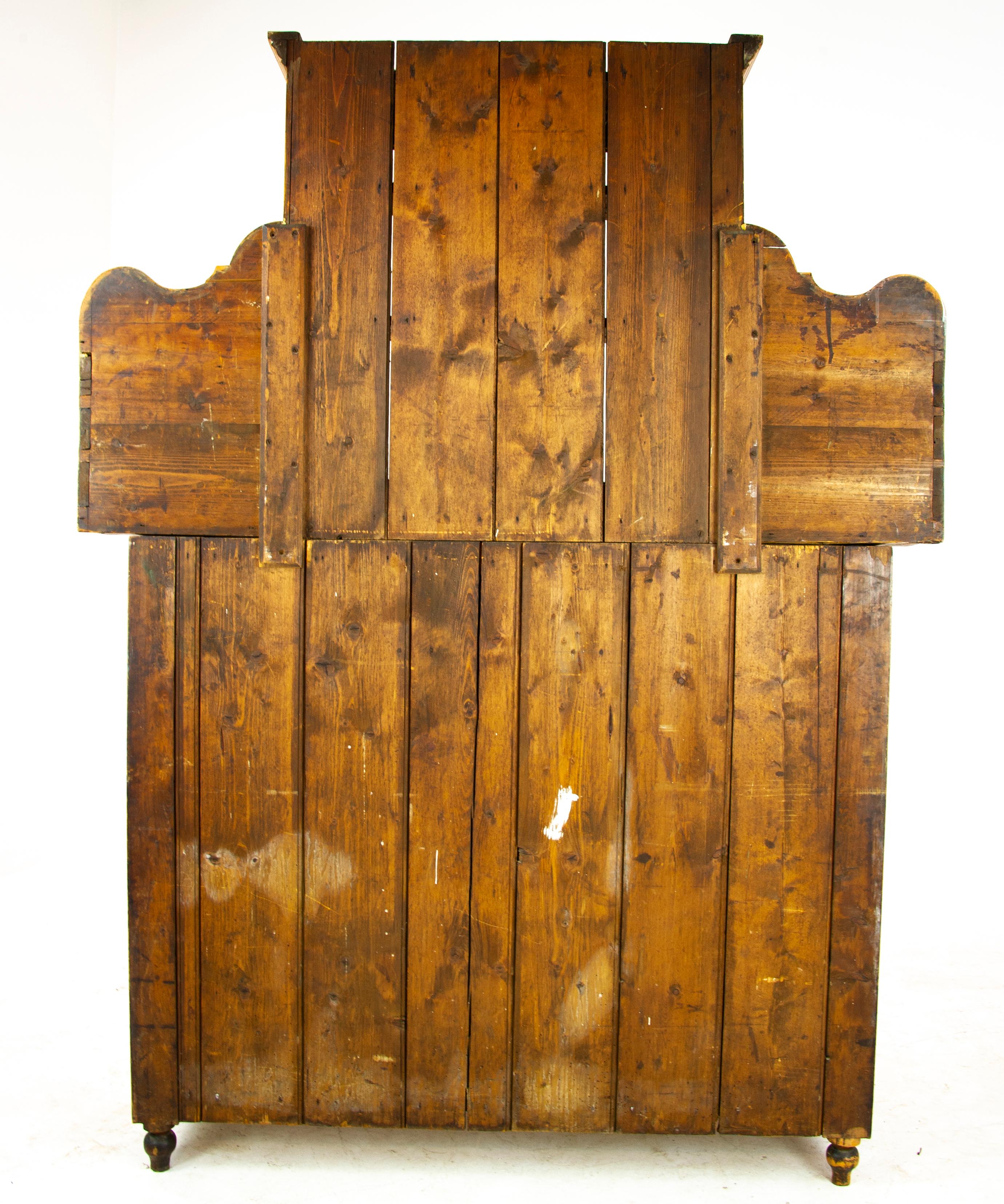 Antique Pine Sideboard, Farmhouse Sideboard, Kitchen Dresser, Scotland, 1880 1