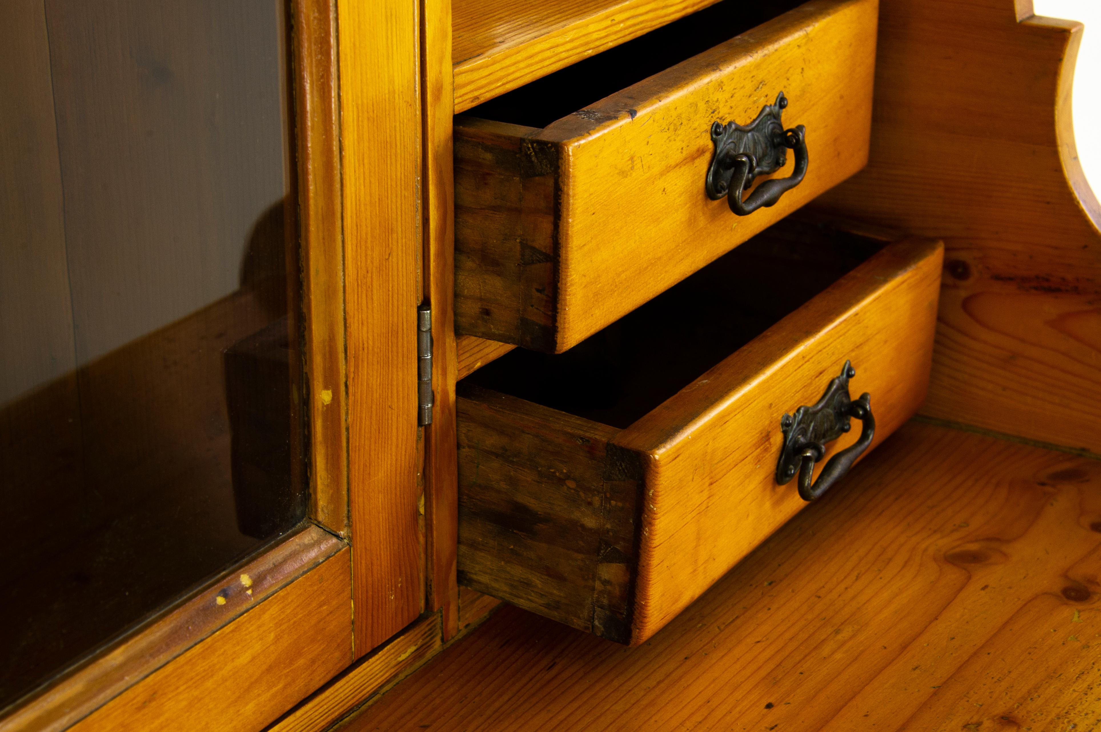 Hand-Crafted Antique Pine Sideboard, Farmhouse Sideboard, Kitchen Dresser, Scotland, 1880