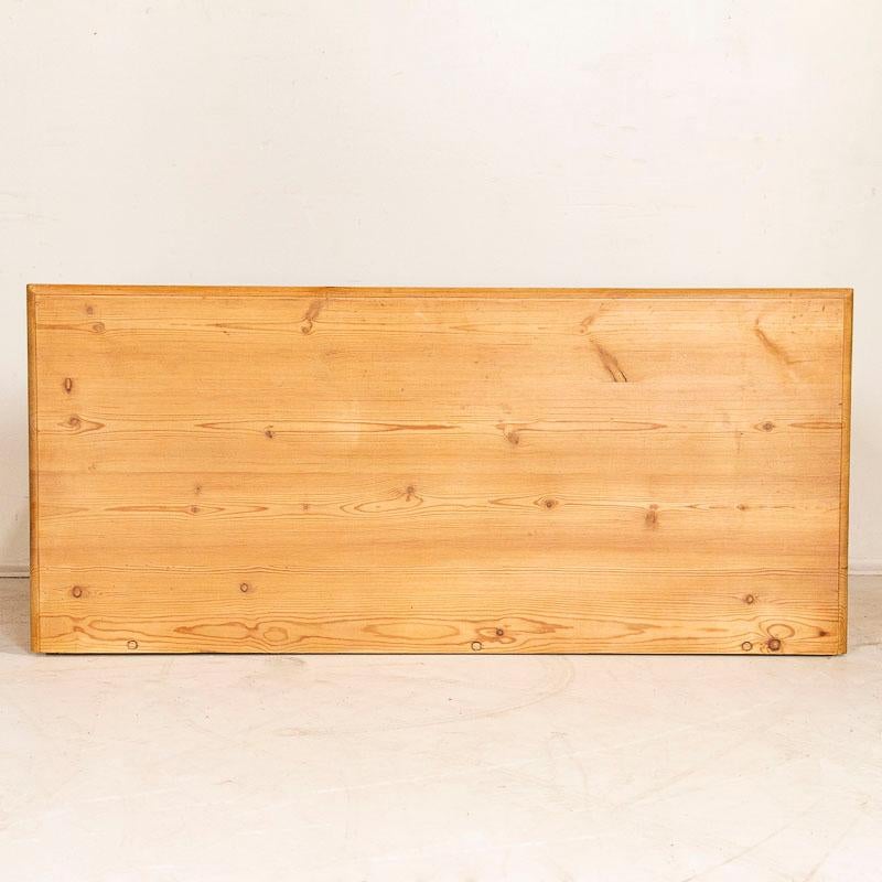 Antique Pine Sideboard from Denmark with Carved Panel Doors 4