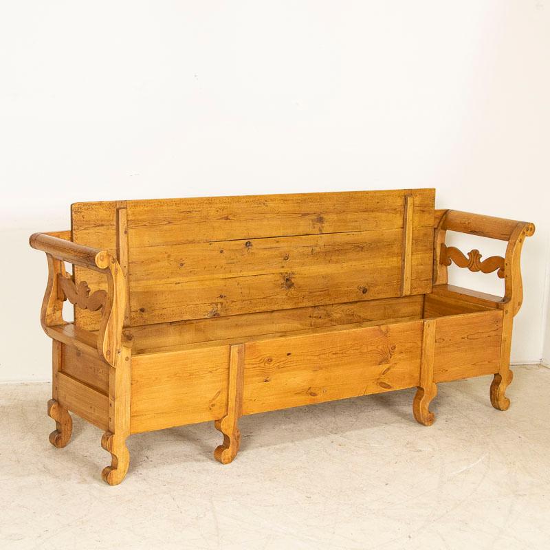antique bench with storage