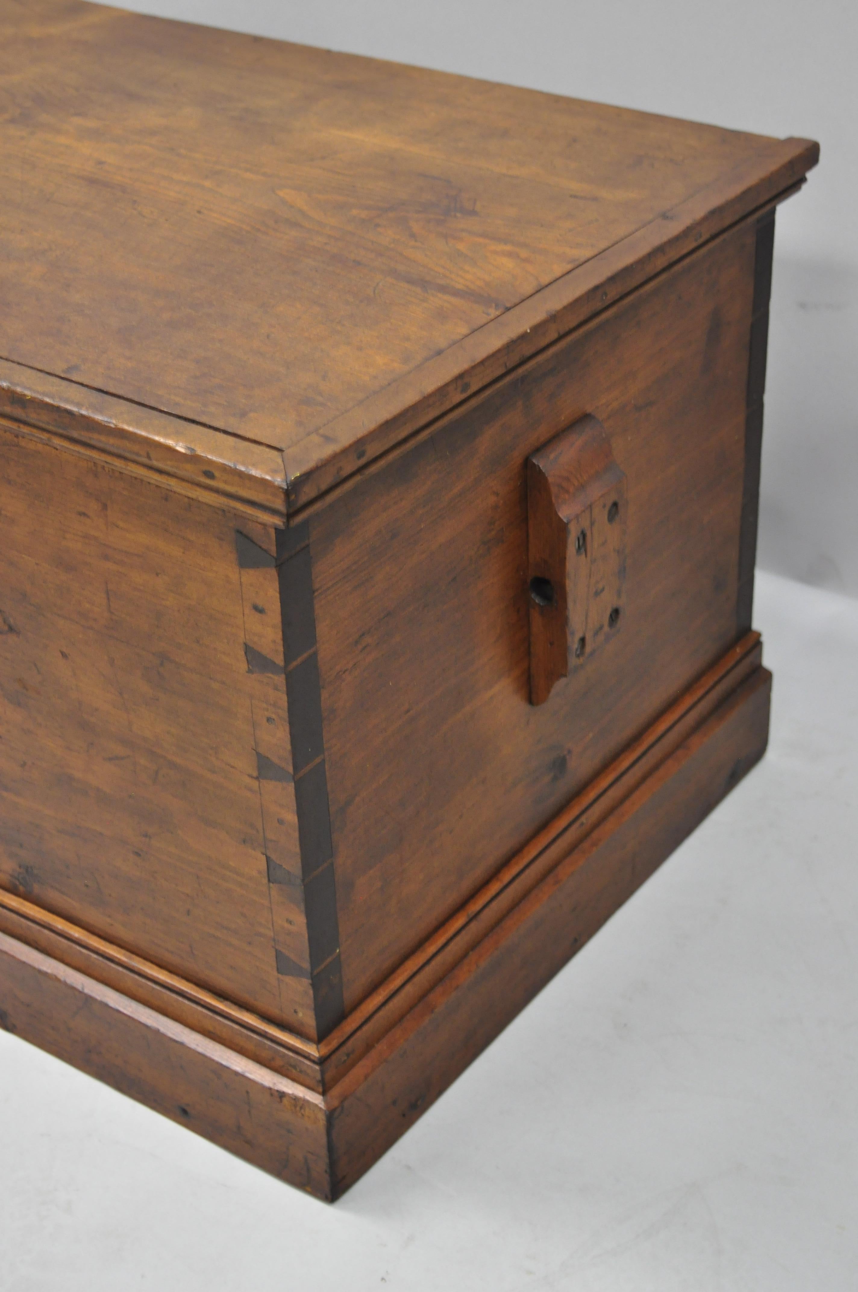 antique wooden sea chest