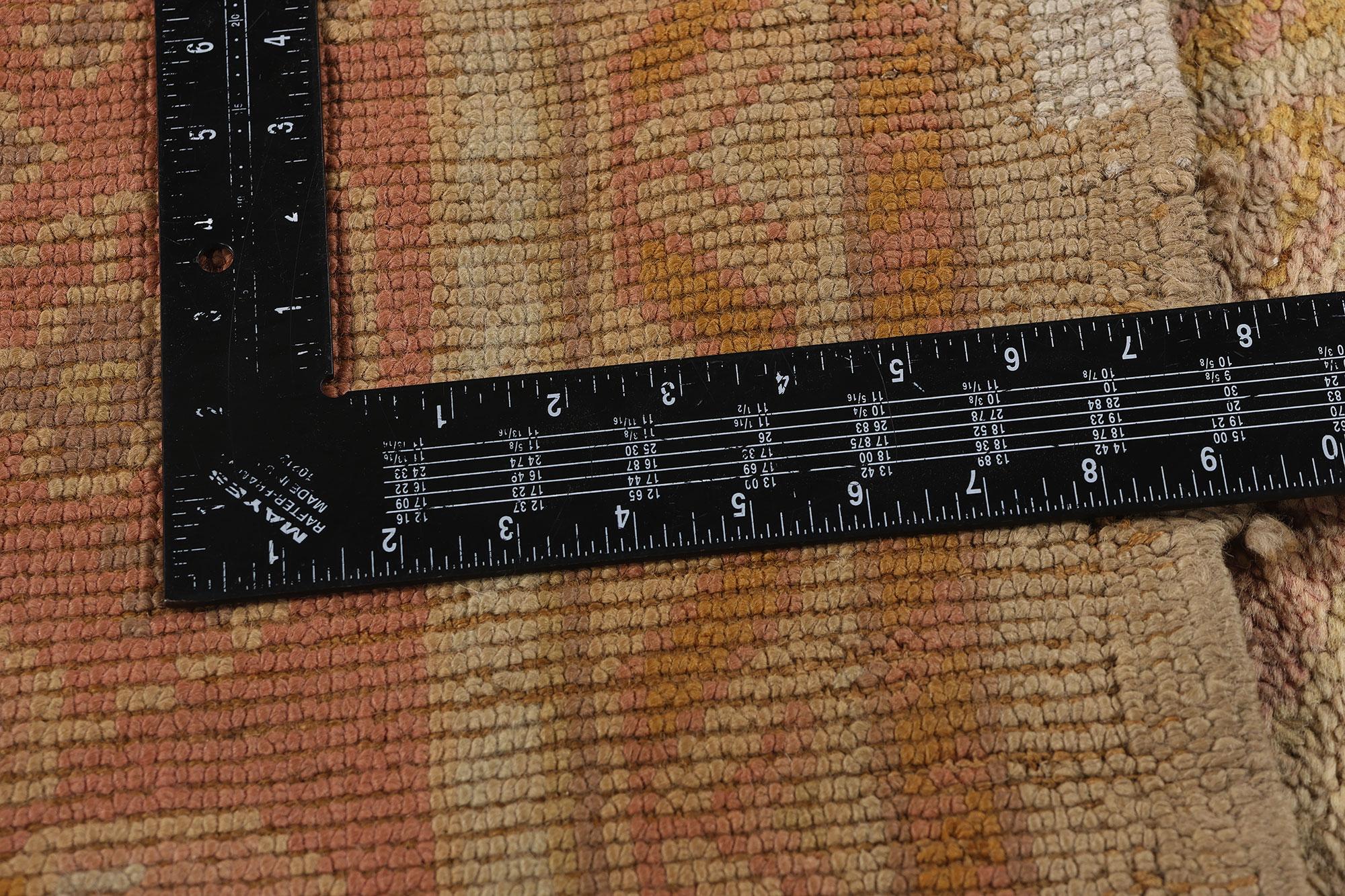 Late 19th Century Antique European Oushak Carpet with Traditional Style For Sale 1