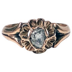 Antique Pink Gold Diamond Ring, circa 1900