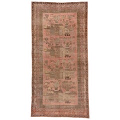 Antique Pink Khotan Carpet, circa 1930s