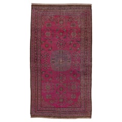 Tapis Khotan rose ancien