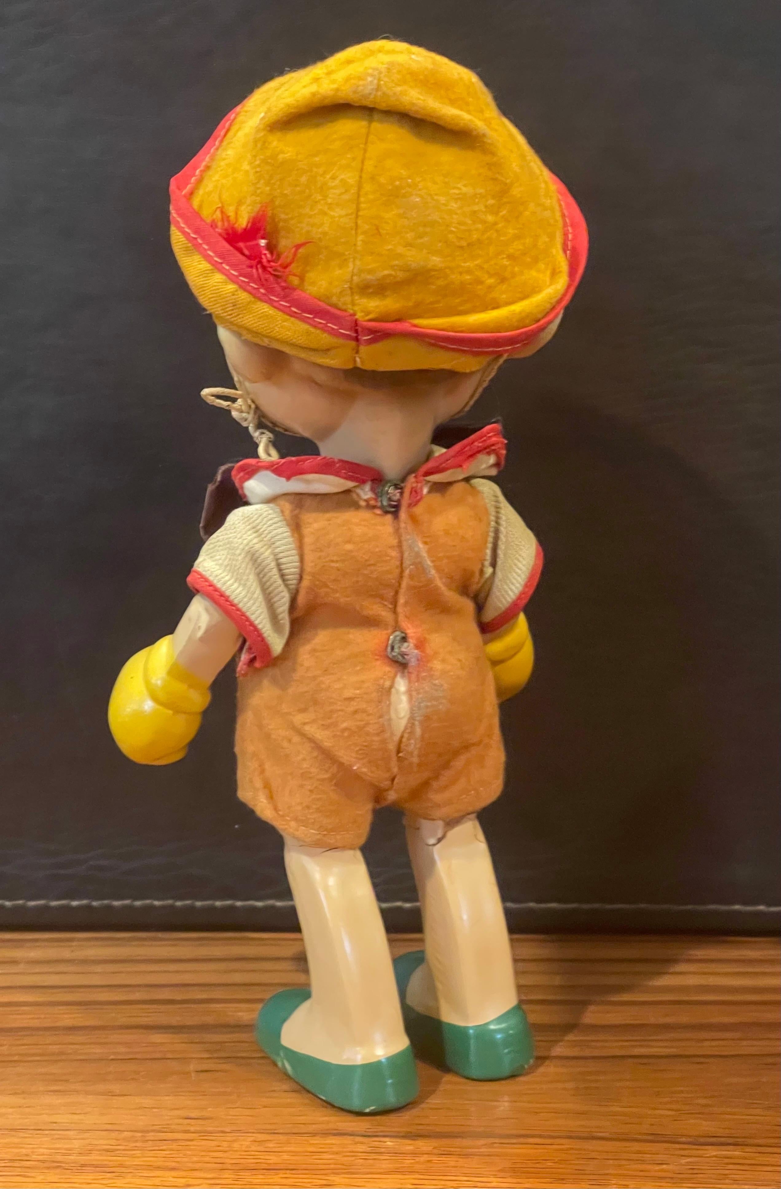 20ième siècle Poupée antique Pinocchio de Knickerbocker Toy Co. en vente