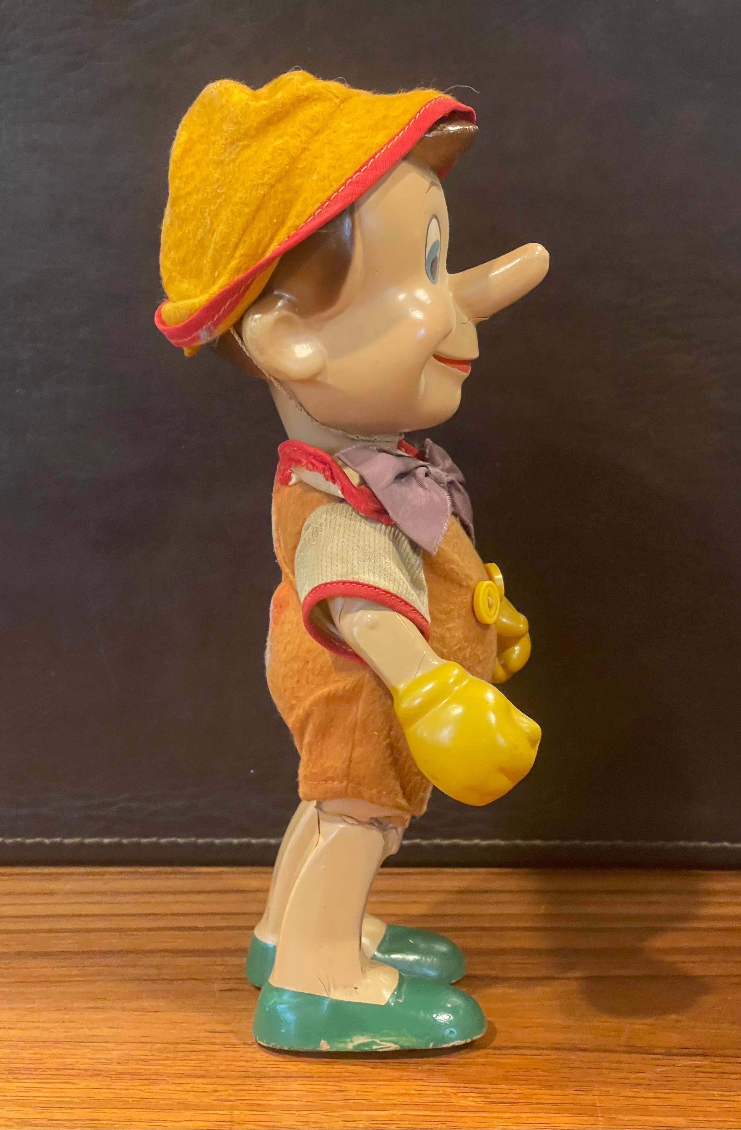 Antique Pinocchio Doll by Knickerbocker Toy Co. In Fair Condition For Sale In San Diego, CA