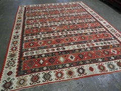 Antique Pirot / Sarkoy kilim of traditional banded design, circa 1920.