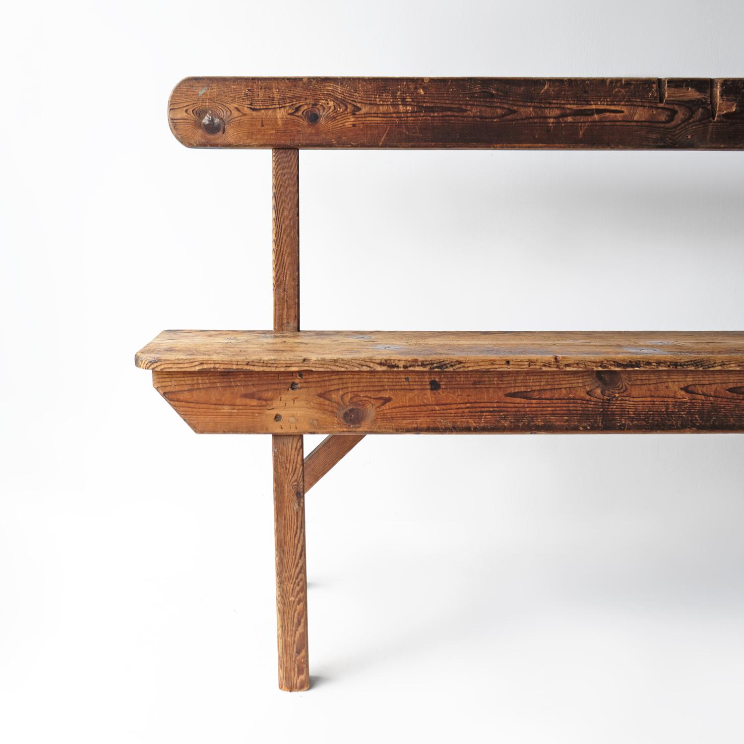 Anglais Ancien banc de moulin en pin et bois de textile, début du 20e siècle en vente