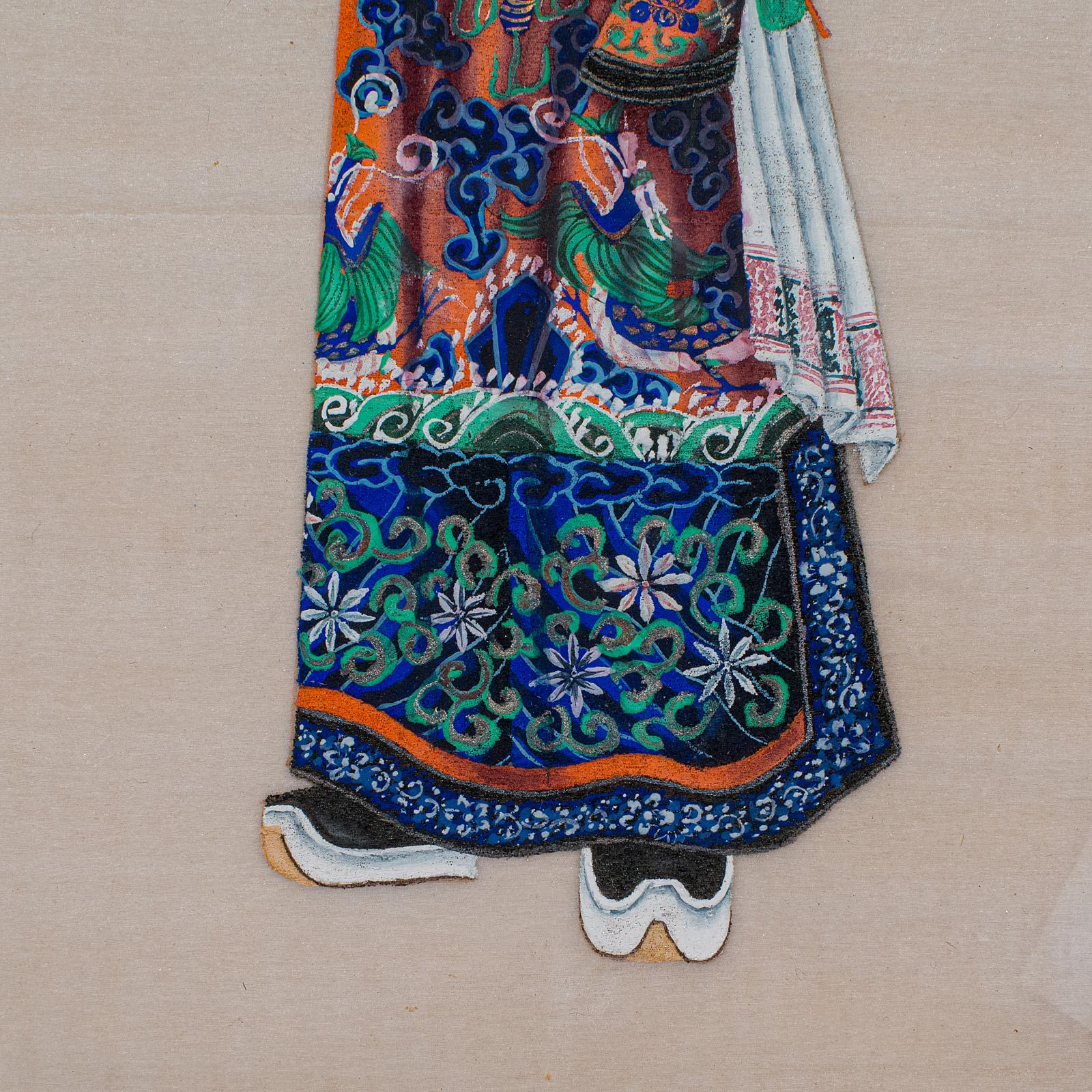 Antike Prägemalerei, Orientalische Kunst, Aquarell, Qing-Dynastie, Viktorianisch, 1850 im Angebot 3