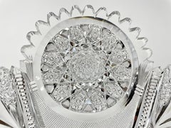 Antique "Pitkin & Brooks" American Cut Glass "Gloria" Dish, circa 1880-90