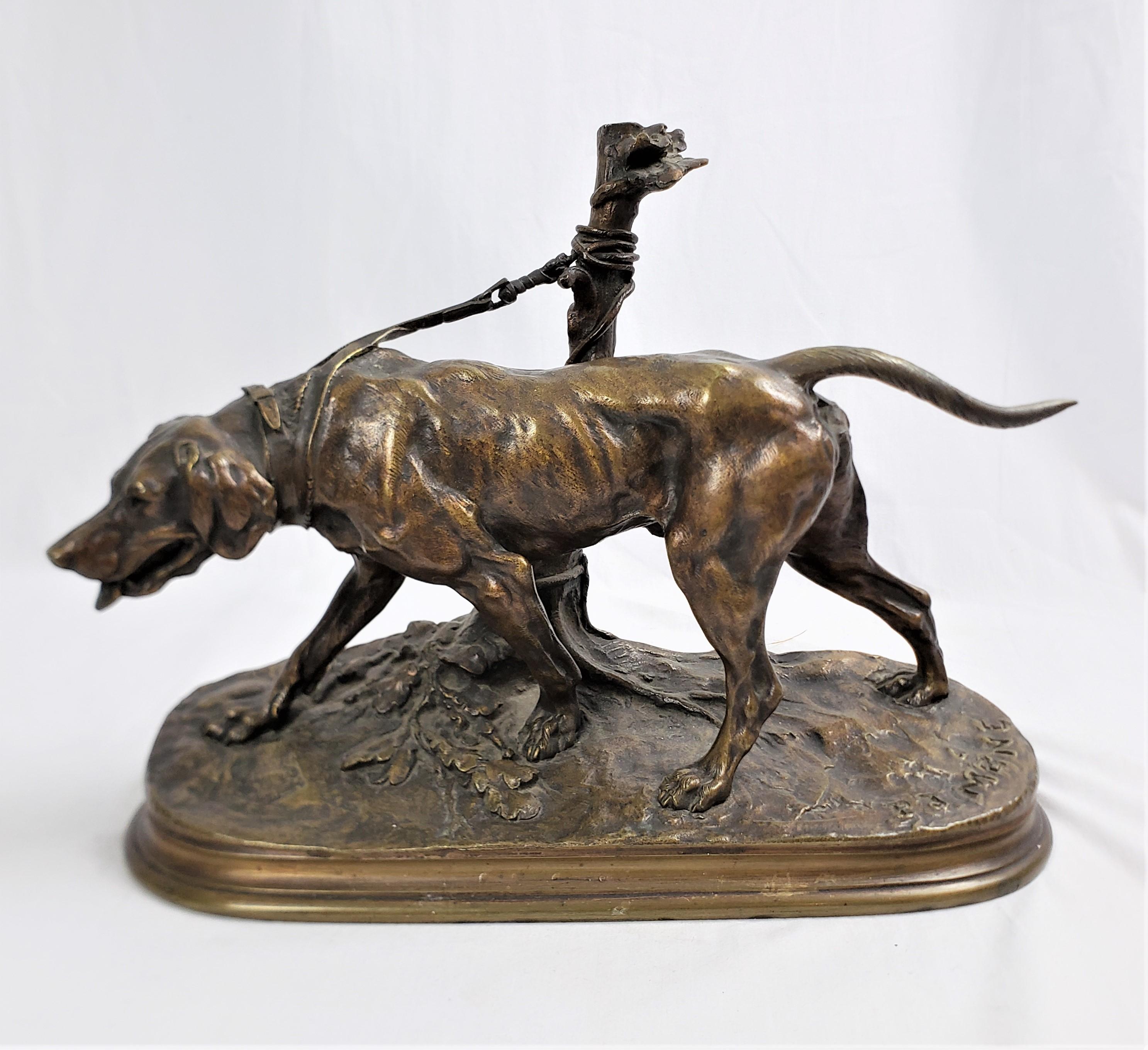 p. j. mene bronze dog sculpture