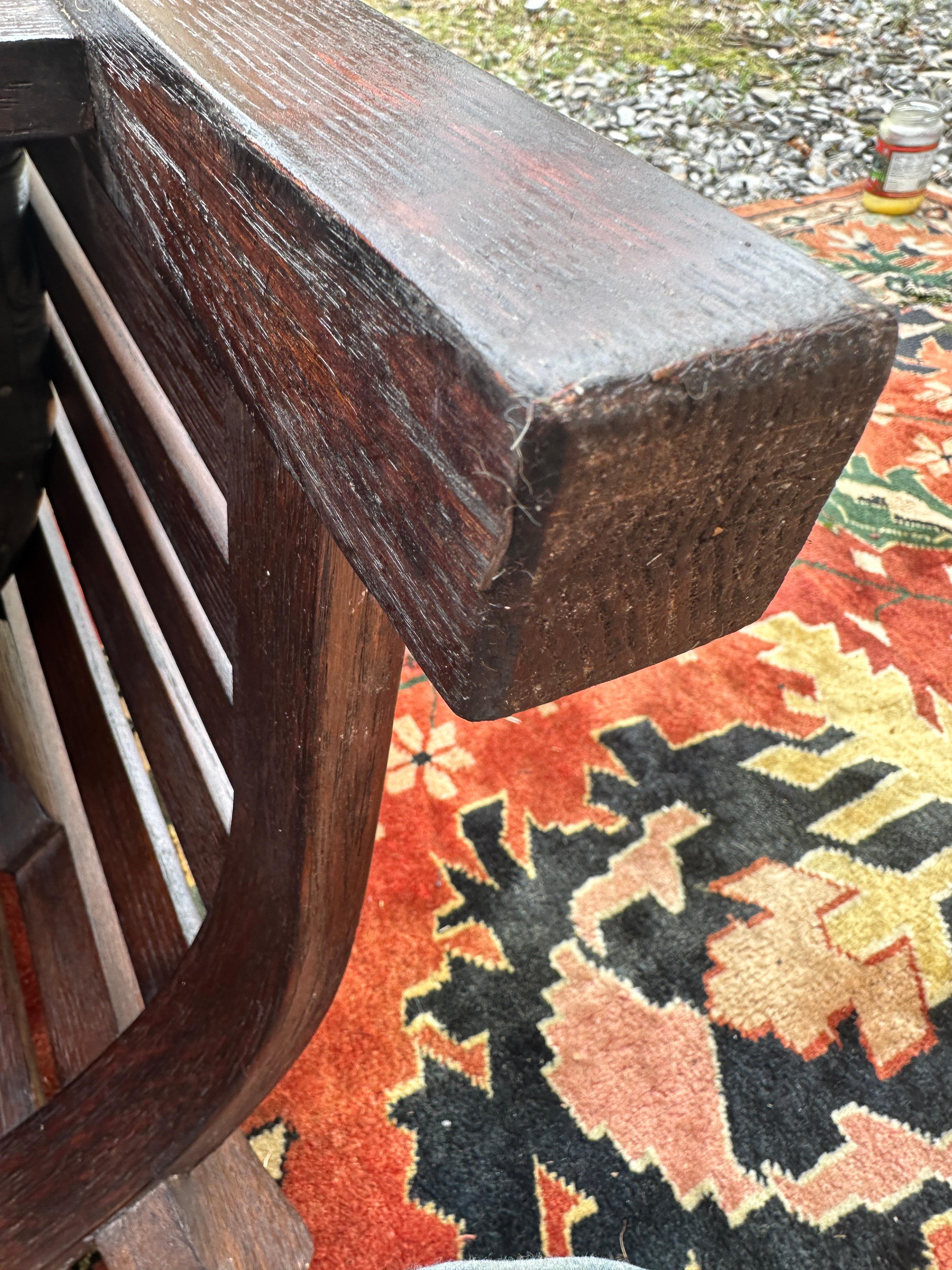 ANTIQUE PLAIL BROTHERS  Even Arm, High Back Barrel Chair - Stickley era - W4844 For Sale 3
