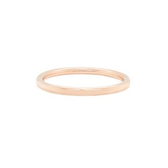 Antique Plain Hollow Bangle Bracelet in 15 Carat Rose Gold, London, 1920
