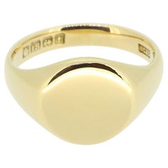 Used Plain Oval Signet Ring