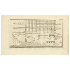 Plan ancien de Britannia « Cross Section » (section croisée) par Cook, 1803